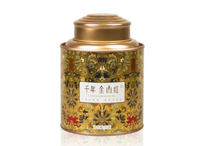 千年金山红 古树红茶 乾坤罐装75克 南川大树茶 黄色 茶叶